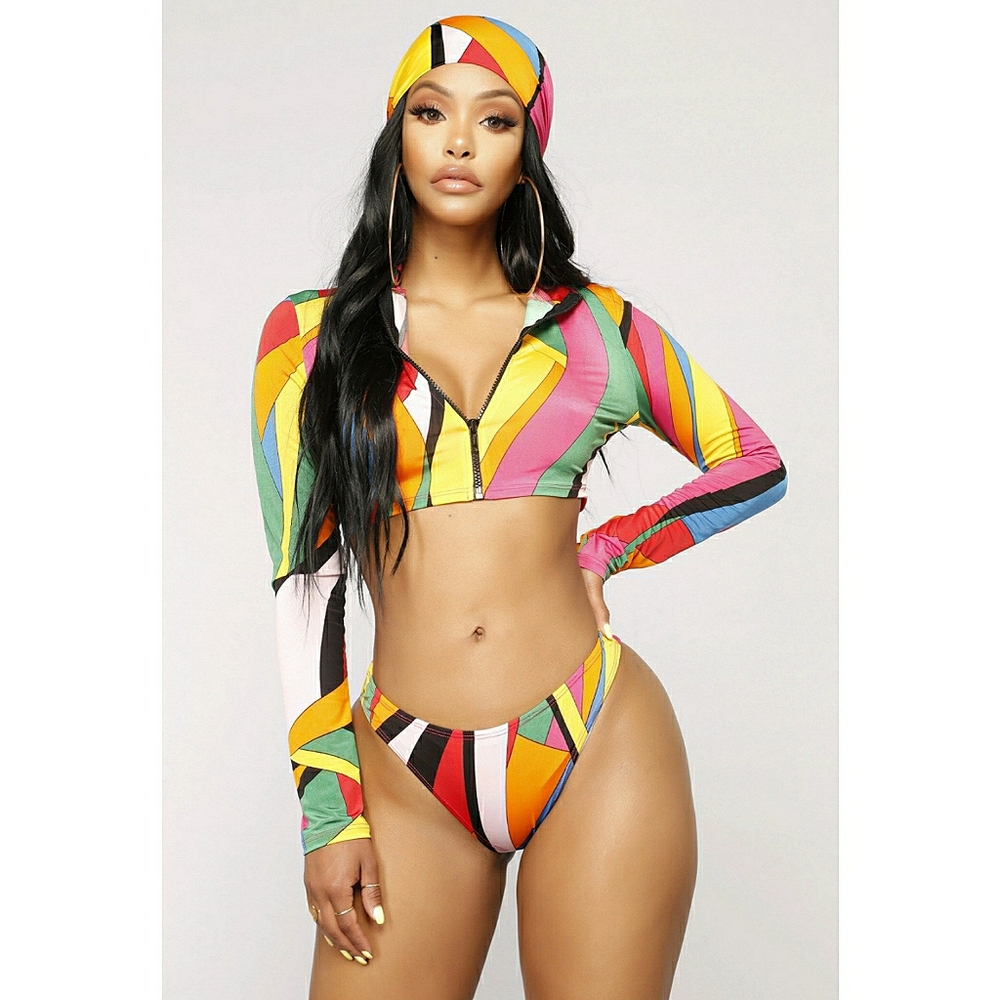 Fashion Nova "Iggy" 2-piece Sunkini M